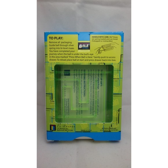 Bilz Mini Gift Card Bi-Level Maze Gift Card Holder Game Puzzle - Green - Picture 2 of 6